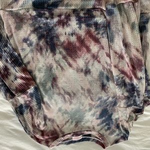 Tie dye pink lily sweater